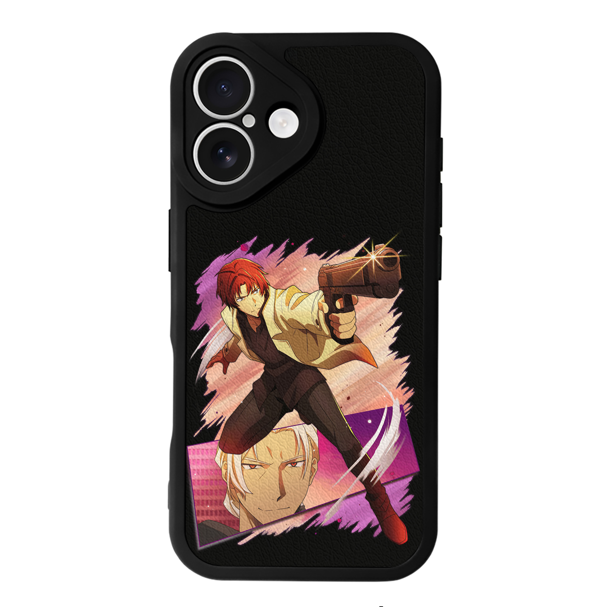 （画像用） 文豪ストレイドッグス Bungo Stray Dogs 【iPhone 16シリーズ対応】シリコンスマホケース（レザー調） 材質：シリコン